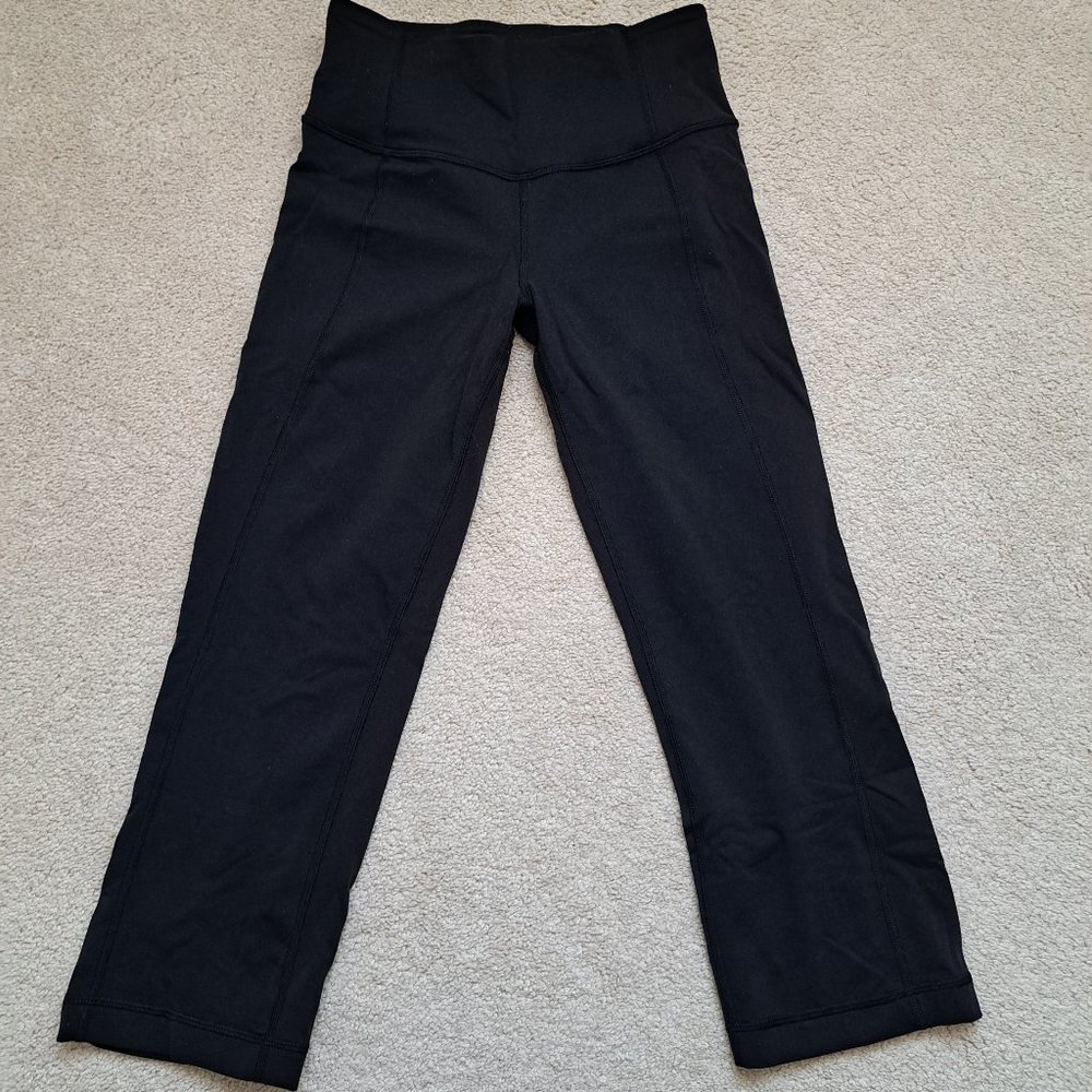Lululemon Tadasana Calf Slit Crop Leggings